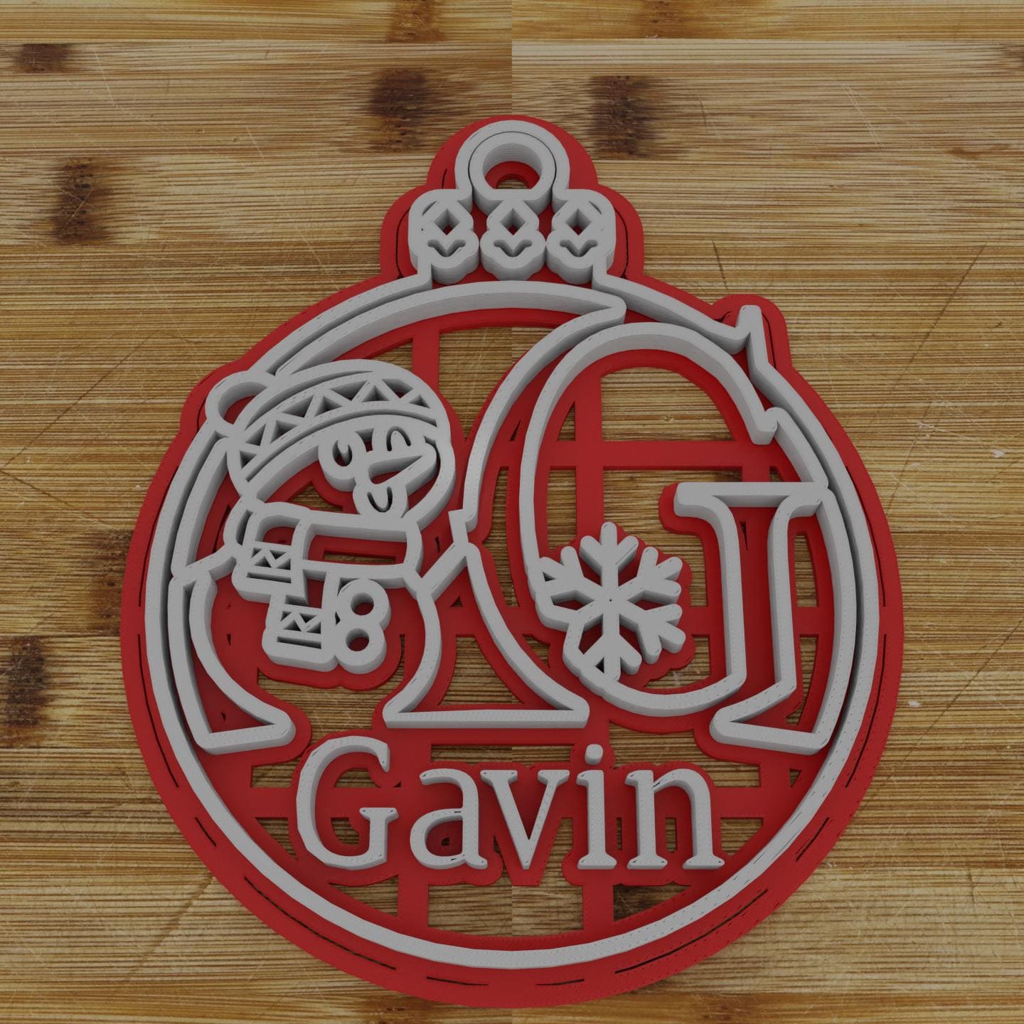 Custom Monogram Cookie Cutter | Ornament Cookie Cutter | Tree Ball | Custom Christmas Tree Ball