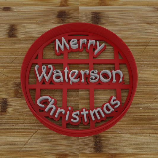 Merry Christmas Family Name Cookie Cutter