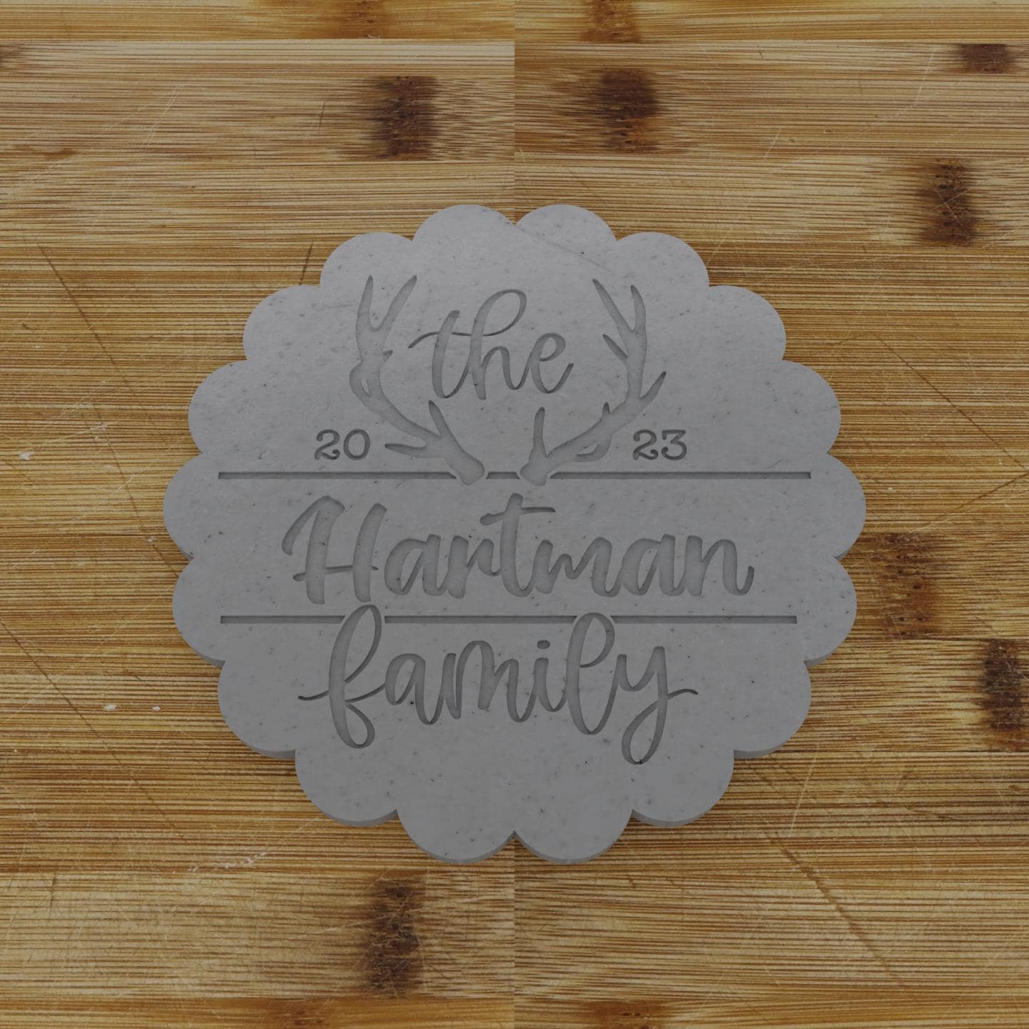 Merry Christmas Family Name Cookie Cutter | Holiday Cookie Cutter | Christmas Cookie Cutter