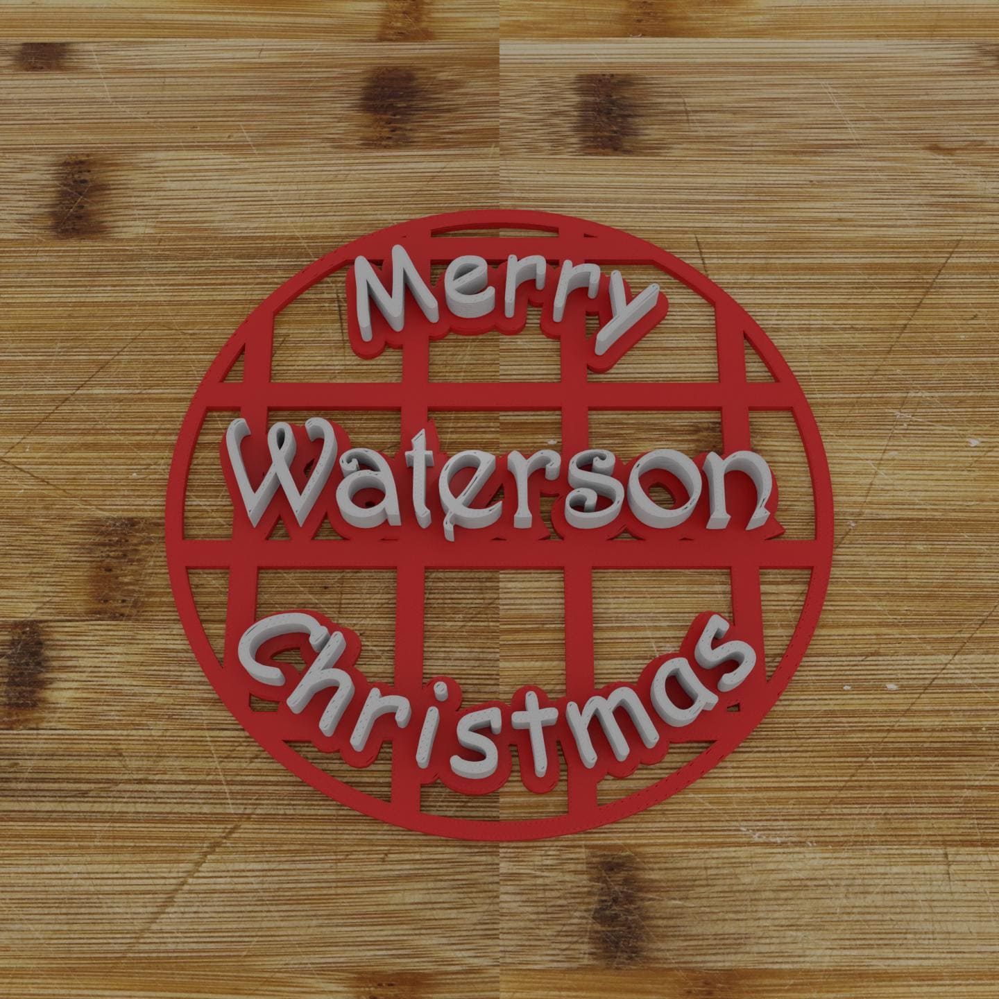 Merry Christmas Family Name Cookie Cutter