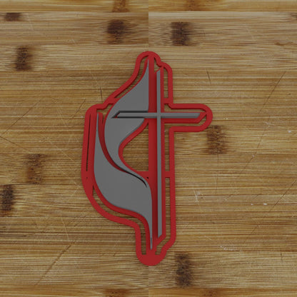 Methodist Cross Cookie Cutter & Embosser | Religious Baking