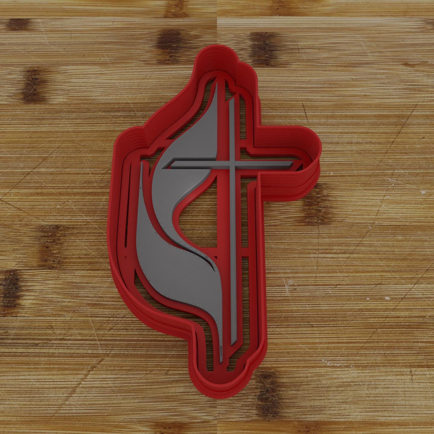 Methodist Cross Cookie Cutter & Embosser | Religious Baking