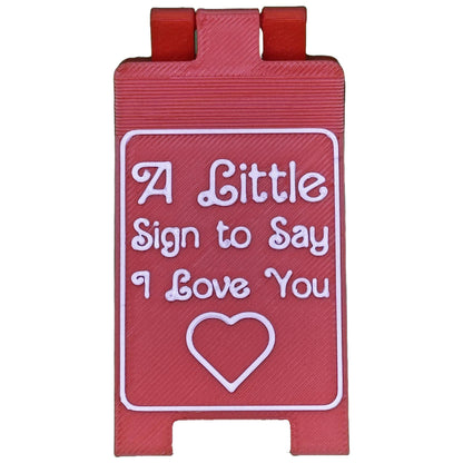 A Little Sign to Say I Love You - Mini A Frame Desk Decor - Small Gift for Girlfriend Boyfriend Wife Husband Partner
