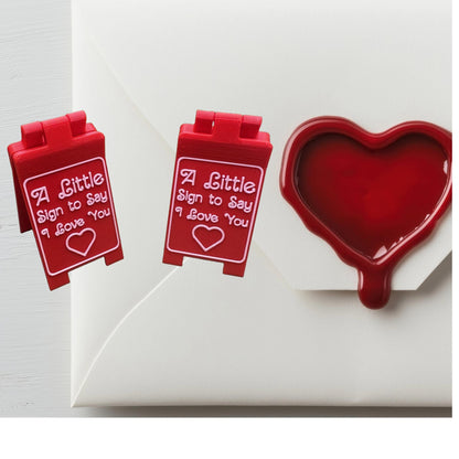 A Little Sign to Say I Love You - Mini A Frame Desk Decor - Small Gift for Girlfriend Boyfriend Wife Husband Partner