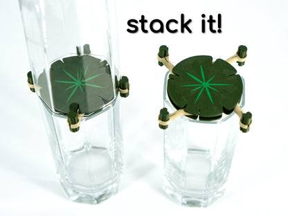 Floating Lily Pad Cup Organizer | Adjustable Storage | Kitchen Solution | Cuboard Organizer | Glass & Mug Organizer