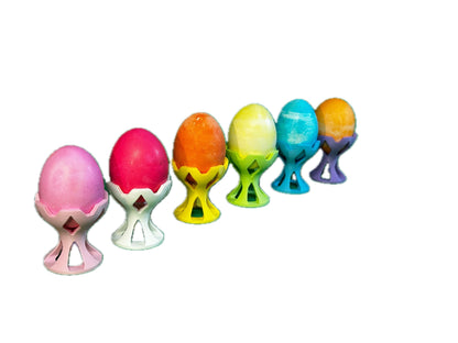 Easter Crown Egg Cups | Elegant Matte PLA Egg Holders | 3D Printed Easter Decor | Set of 6 or Individual | Easter Decor | Easter Gift