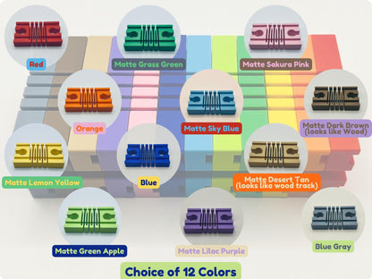 Wooden Train Bridge Supports | Compatible with Brio, Thomas, Hape, IKEA & More | Sets of 5, 7, or 10