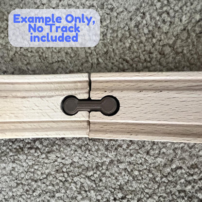 Wooden Train Track Adapter | Connects Two Female Tracks | Brio, Thomas, Hape, IKEA & More Compatible