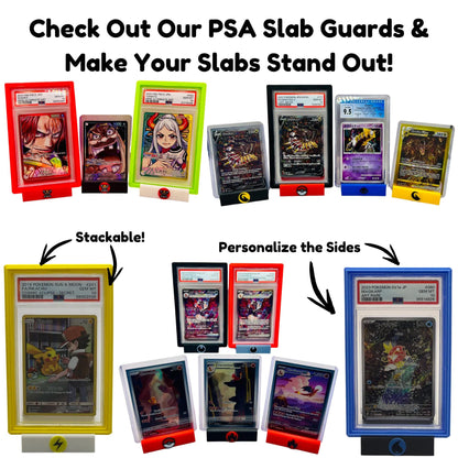 Custom Card Display Stand for PSA, BSS, CGC, Toploaders, Sleeves, Slabs, & More | Changeable Pins – Dragon Energy Themed