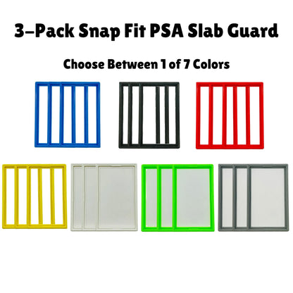Slab Guard for PSA Graded Cards | Protective & Stackable Case | Shock-Absorbent - Made from TPU | 7 Colors Available - Customizable Text
