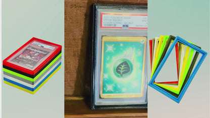 Slab Guard for PSA Graded Cards | Protective & Stackable Case | Shock-Absorbent - Made from TPU | 7 Colors Available - Customizable Text